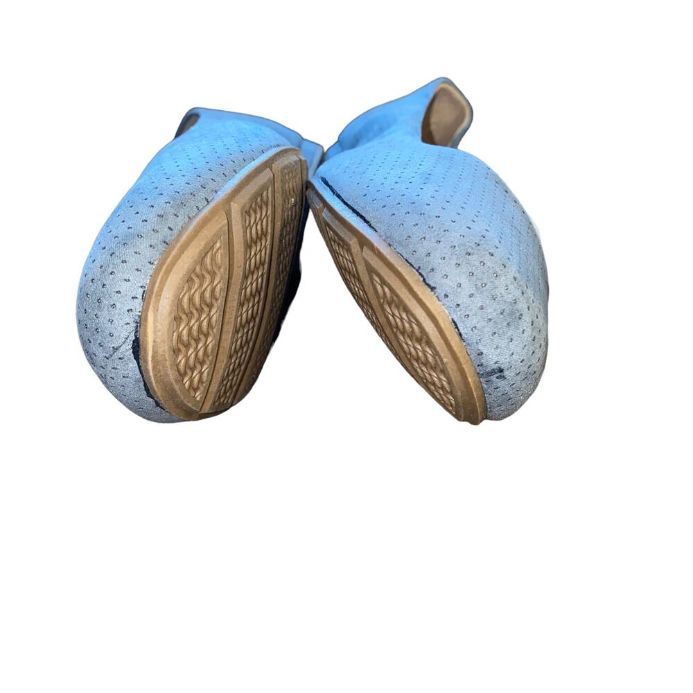 American Rag Cie Aellie Perforated Fabric Ballet Flat shoes blue size 11 NEW - Picture 5 of 9